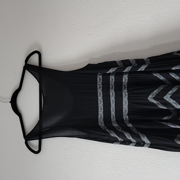 Free People Voile Trapeze Slip Dress Top Lace Polka Dots - Picture 8 of 9